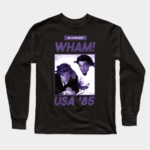 wham vintage retro Long Sleeve T-Shirt by edongskithreezerothree